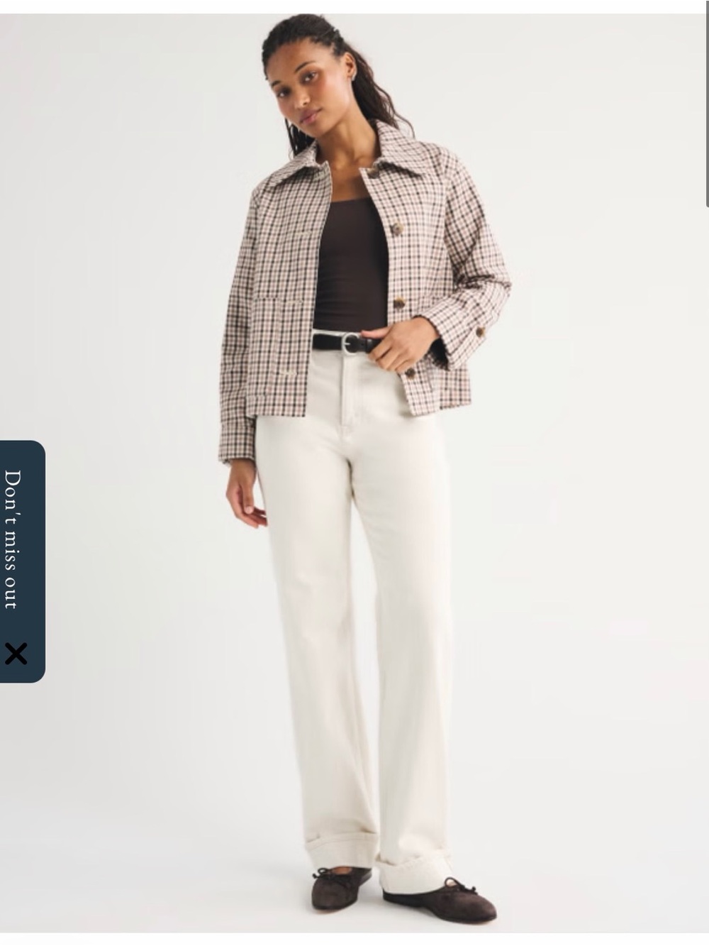Abercrombie & fitch the Curve Love High Rise 90s Relaxed Jean in ecru